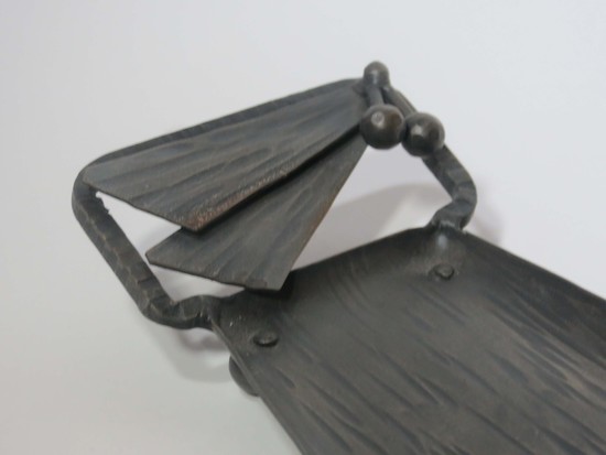 French Art Deco Wrought Iron Pen Tray Style of Edgar Brandt